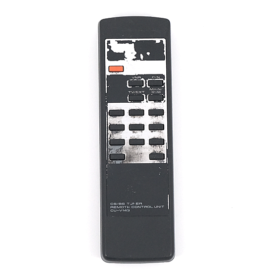 【中古】Pioneer　CS/BSチューナーリモコン　CU-V143　本体いたみ