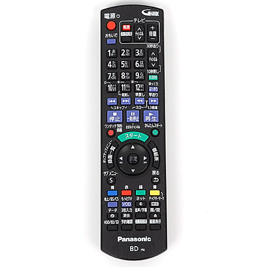 【中古】Panasonic　ブルーレイディスクレコーダー用リモコン　N2QAYB000997