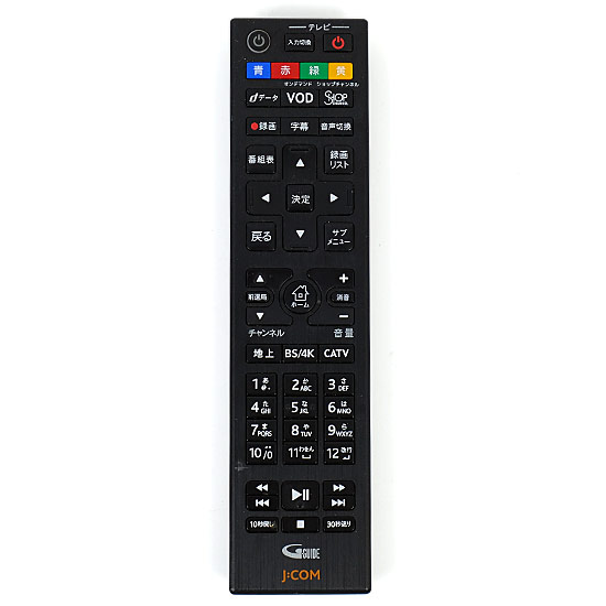 【中古】J:COM　CATVリモコン　R3JC005A00-00003