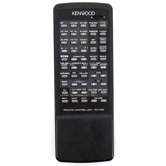 【中古】KENWOOD　オーディオ用リモコン　RC-H9W
