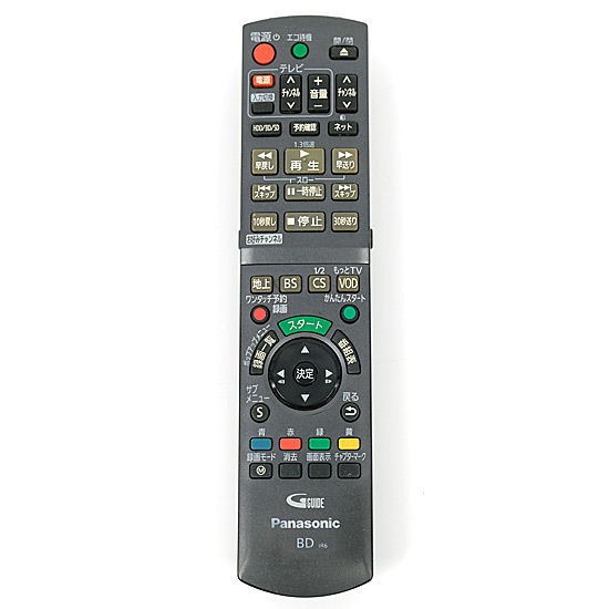 【中古】Panasonic　ブルーレイ用リモコン N2QAYB000698