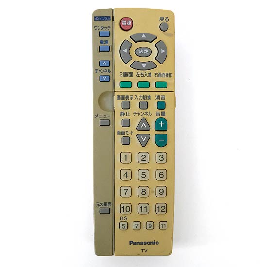 【中古】Panasonic　テレビ用リモコン　EUR511453