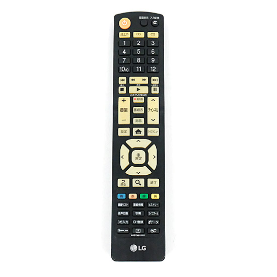 【中古】LGエレクトロニクス　テレビリモコン　AKB74915322