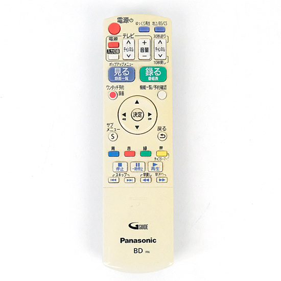 【中古】Panasonic　ブルーレイディスクレコーダー用リモコン　N2QAYB000917
