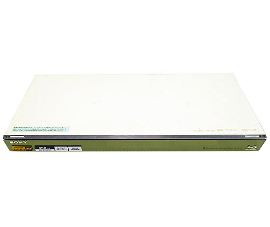 【中古】SONY　ブルーレイディスクレコーダー　BDZ-E500/W　リモコンなし　本体いたみ