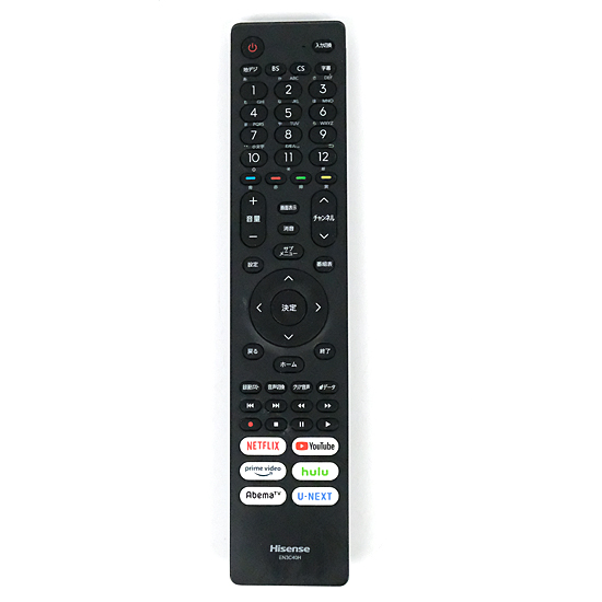 【中古】ハイセンス　液晶テレビ用リモコン　EN3C40H