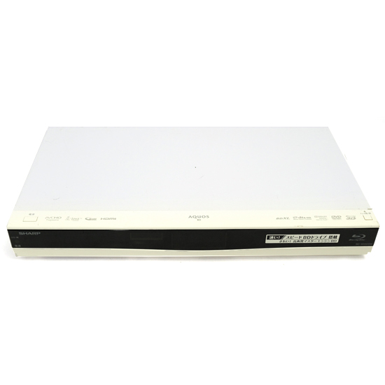 【中古】SHARP　AQUOS ブルーレイディスクレコーダー　BD-W550SW　リモコンなし　本体いたみ