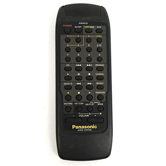 【中古】Panasonic　オーディオリモコン　EUR642191