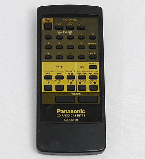 【中古】Panasonic　オーディオリモコン　RAK-RX3001S