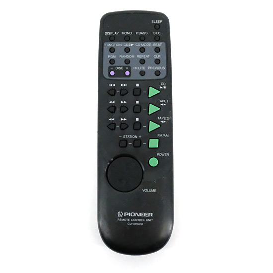 【中古】PIONEER　オーディオリモコン CU-XR020