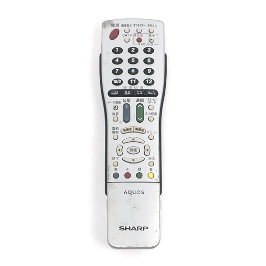 【中古】SHARP製　テレビリモコン GA812WJSA　本体いたみ