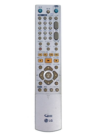 【中古】LGエレクトロニクス　DVD・HDDレコーダーリモコン　6711R1N215A