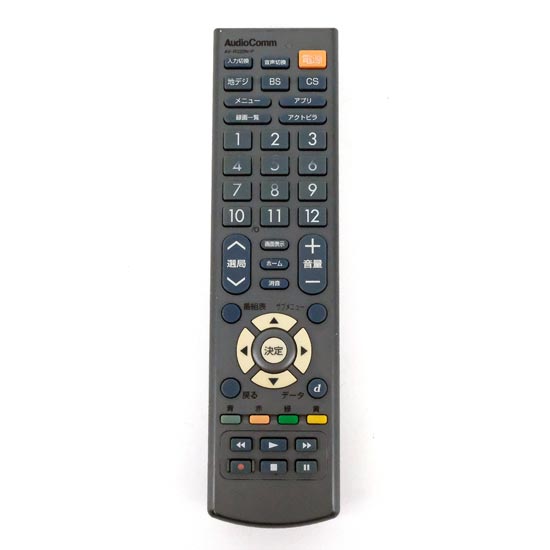 【中古】オーム電機　AudioComm パナソニック ビエラ用テレビリモコン　AV-R320N-P