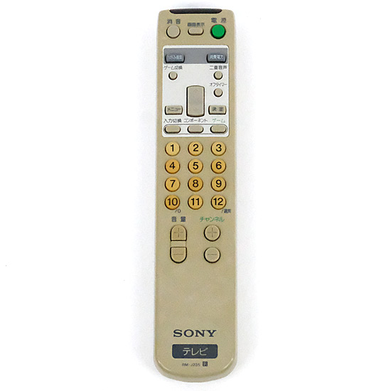 【中古】SONY　テレビ用リモコン　RM-J235