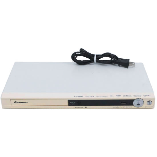 【中古】Pioneer　ブルーレイディスクプレーヤー BDP-3130-W　本体日焼け・本体のみ