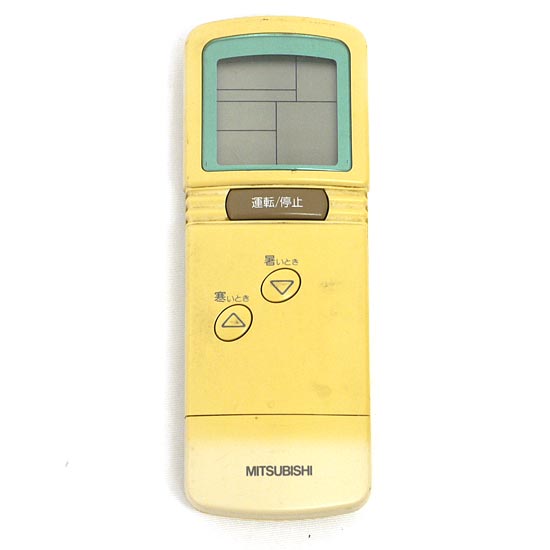【中古】三菱電機　エアコンリモコン CG3J　電池カバーなし