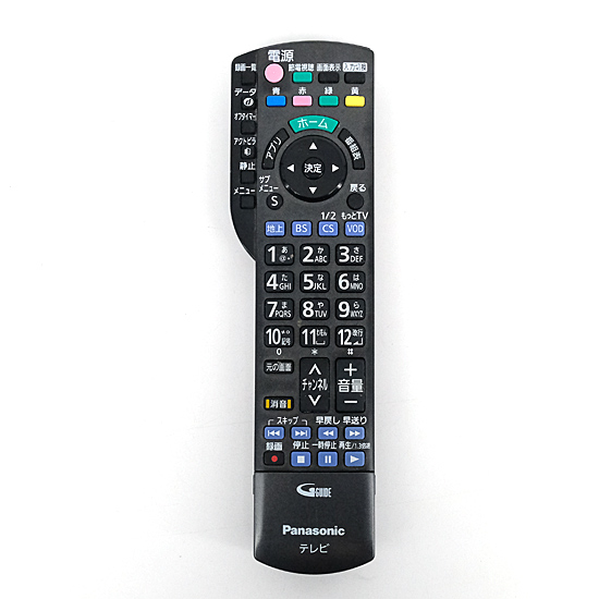 【中古】Panasonic　液晶テレビ用リモコン　N2QAYB000847　本体いたみ