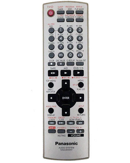 【中古】Panasonic　オーディオリモコン N2QAJB000097