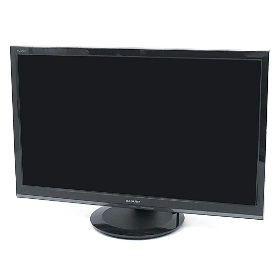 【中古】SHARP　24V型 液晶テレビ AQUOS　2T-C24AD-B　ブラック　リモコンなし