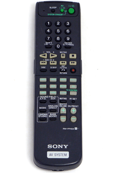 【中古】SONY　オーディオリモコン　RM-PP404　本体いたみ