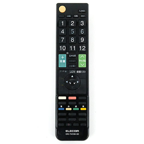 【中古】ELECOM　かんたんTV用リモコン ソニー用　ERC-TV01BK-SO　本体いたみ