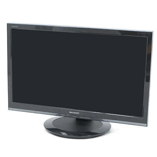 【中古】SHARP　19V型 ハイビジョン 液晶テレビ AQUOS LC-19P5-B　ブラック　リモコンなし