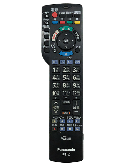 【中古】Panasonic　テレビリモコン N2QBYB000042