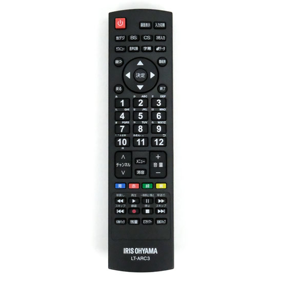 【中古】アイリスオーヤマ　液晶テレビ専用リモコン　LT-ARC3