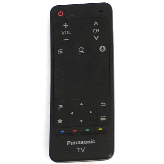 【中古】Panasonic　TV用音声タッチパッドリモコン N2QBYA000017　電池カバーなし