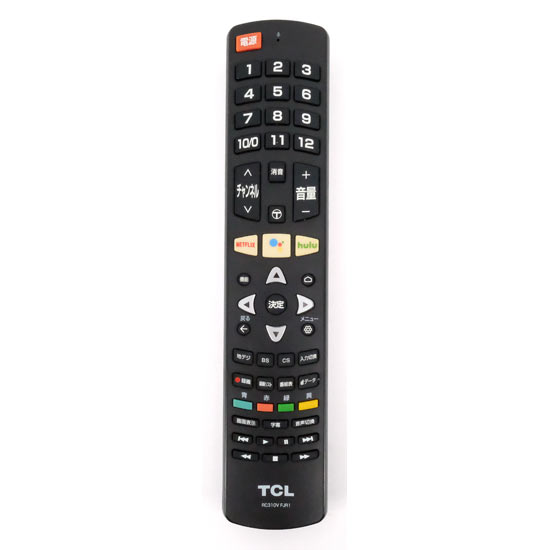 【中古】TCL　テレビリモコン　RC310V FJR1