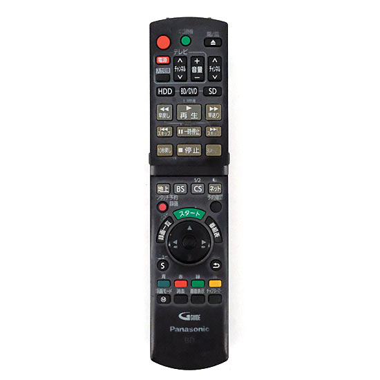 【中古】Panasonic　ブルーレイディスクレコーダー用リモコン N2QAYB000686