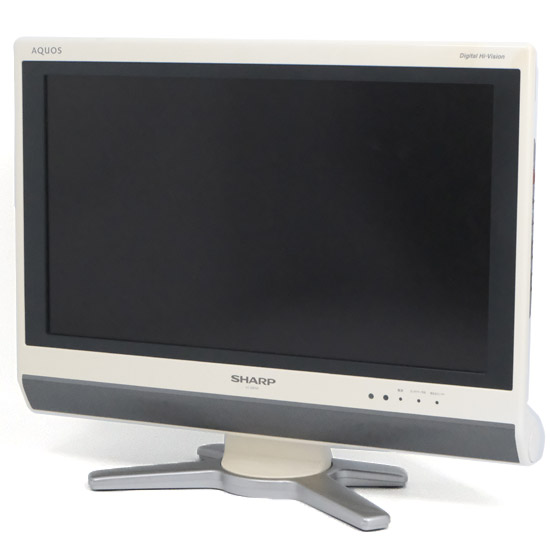 【中古】SHARP　20V型 ハイビジョン液晶テレビ AQUOS　LC-20D50-W　ホワイト　リモコンなし　本体いたみ