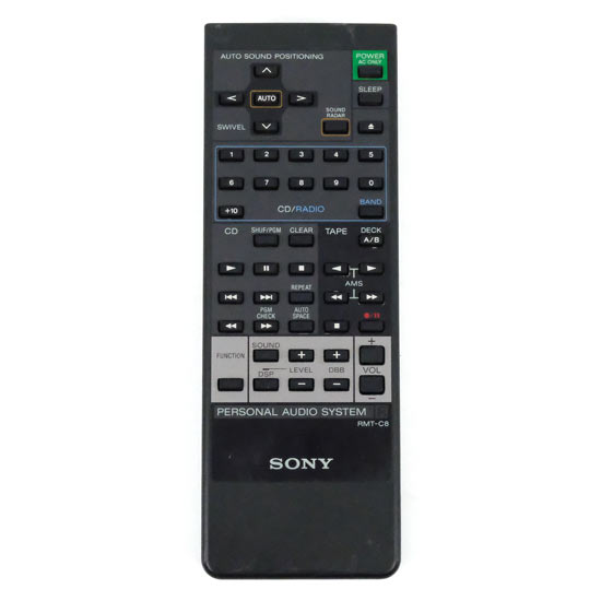 【中古】SONY　オーディオリモコン　RMT-C8　電池カバーなし