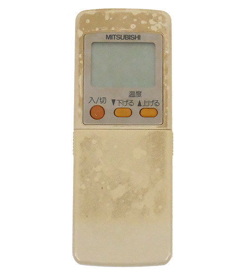 【中古】三菱電機　エアコンリモコン GP91　本体いたみ