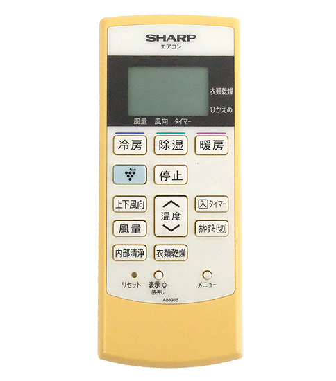 【中古】SHARP　エアコンリモコン A889JB