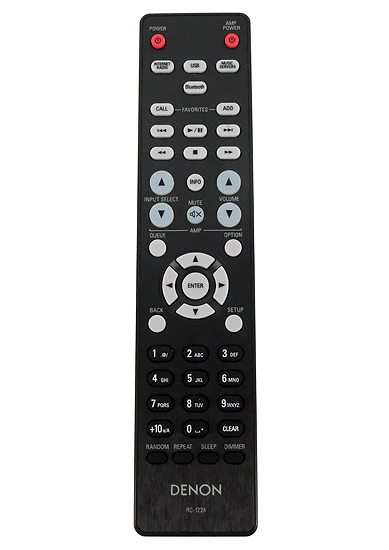 【中古】DENON　オーディオリモコン　RC-1224