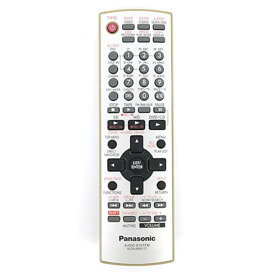 【中古】Panasonic　オーディオリモコン　N2QAJB000127