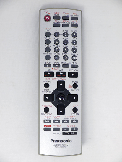 【中古】Panasonic　オーディオリモコン　N2QAJB000127　本体いたみ