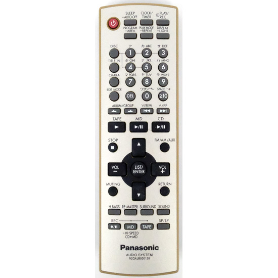 【中古】Panasonic　オーディオリモコン N2QAJB000128