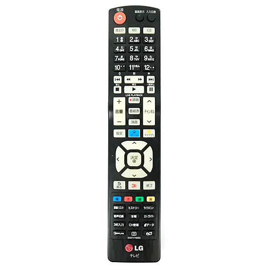 【中古】LGエレクトロニクス　テレビリモコン　AKB73756563