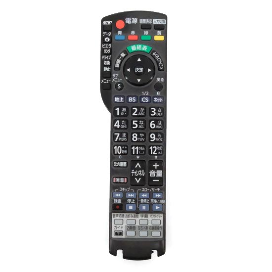 【中古】Panasonic　液晶テレビ用リモコン N2QAYB000589　前面カバーなし