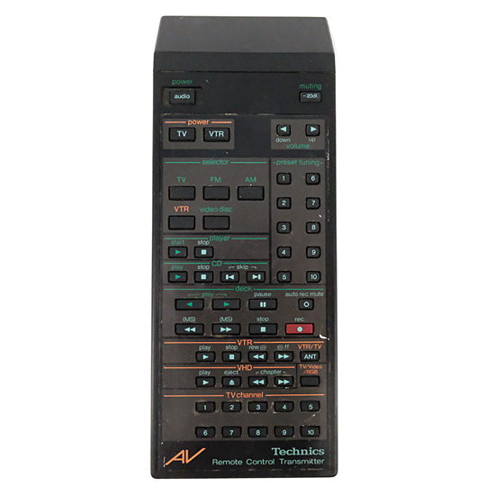 【中古】Panasonic　Technics オーディオリモコン　SH-R900　本体いたみ