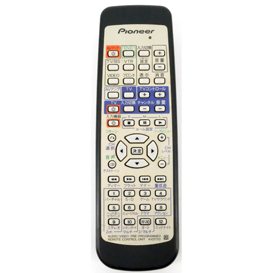 【中古】PIONEER　オーディオリモコン　AXD7312