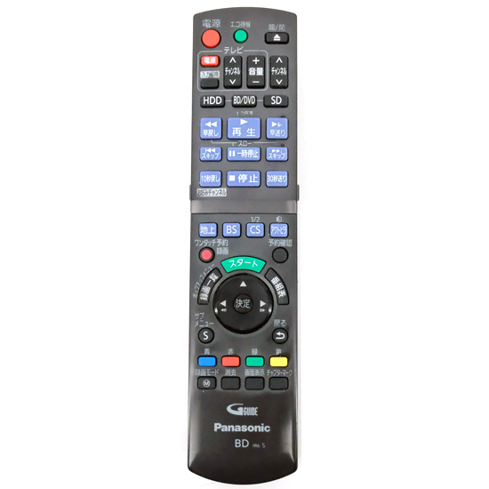 【中古】Panasonic　ブルーレイディスクレコーダー用リモコン　TZT2Q011224(N2QAYB001224)