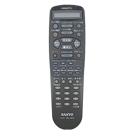 【中古】SANYO製　ビデオリモコン　VRC-H610　液晶画面いたみ