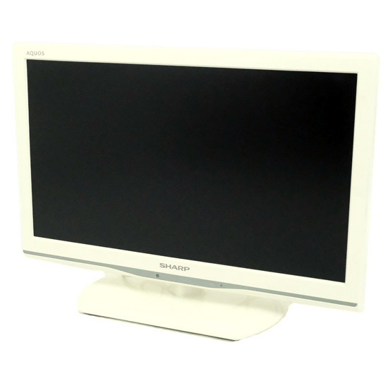 【中古】SHARP　22V型 LED液晶テレビ AQUOS LC-22K90-W　リモコンなし　本体いたみ