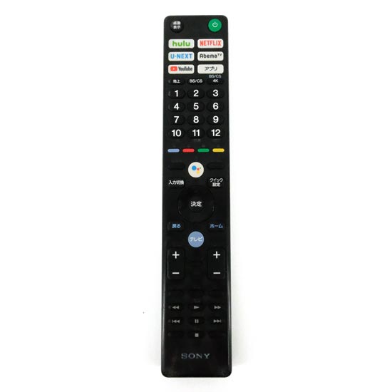 【中古】SONY　テレビ用リモコン　RMF-TX410J　本体いたみ
