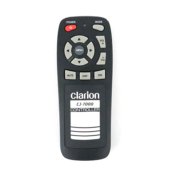 【中古】【新品(開封のみ)】 Clarion　7型ワイドLCD モニター用リモコン　CJ-7000　リモコンのみ