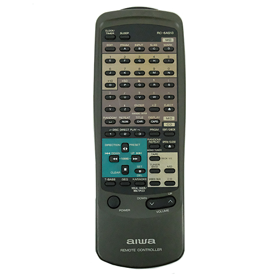 【中古】AIWA　オーディオリモコン　RC-6AS13