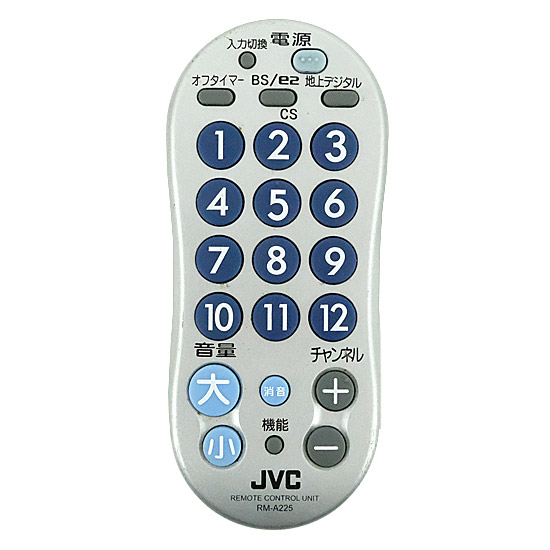 【中古】JVC　リモートコントローラー　RM-A225-S　シルバー